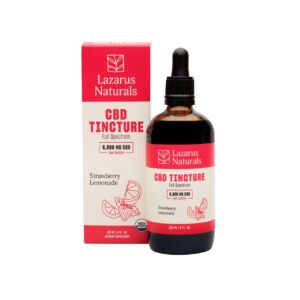 Lazarus Naturals, CBD Tincture, Strawberry Lemonade, Full Spectrum, 4fl oz, 6000mg CBD - THC PENS UK