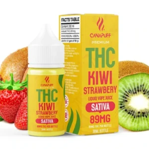 CanaPuff Kiwi Strawberry 89mg THC – Liquid, 30 ml